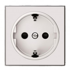 Накладка на розетку ABB SKY, скрытый монтаж, с заземлением, глянцевый, 8588 BL