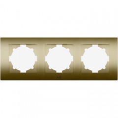 Рамка 3 поста ABB COSMO, титан, 612-011400-227