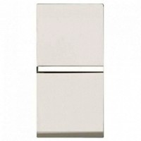 Выключатель 1-клавишный кнопочный ABB ZENIT, альпийский белый, N2104.7 BL