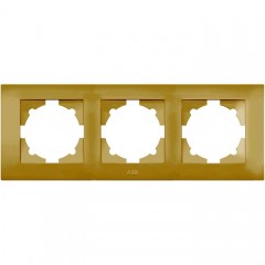 Рамка 3 поста ABB COSMO, кремовый, 612-010300-227