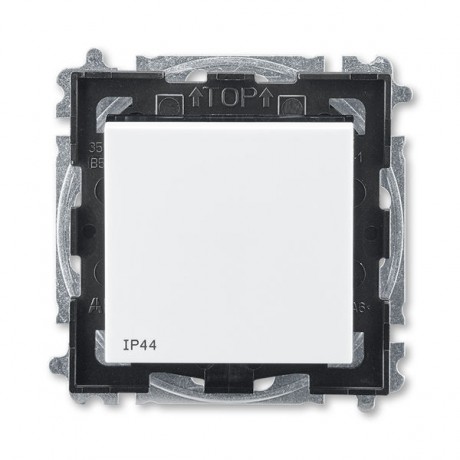 ABB Levit 2CHH596940A4062 Переключатель одноклавишный IP44 белый // дымчатый чёрный, 3559H-A06940 62