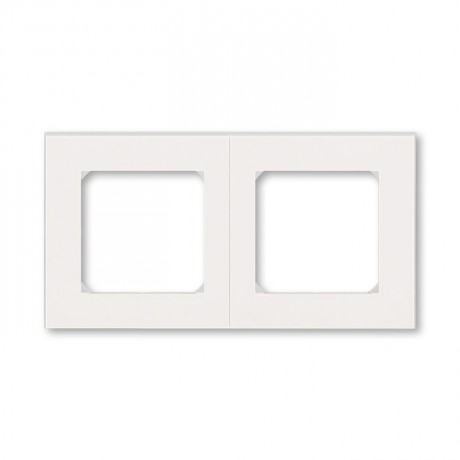 Рамка 2 поста ABB LEVIT, жемчуг // ледяной, 3901H-A05020 68W