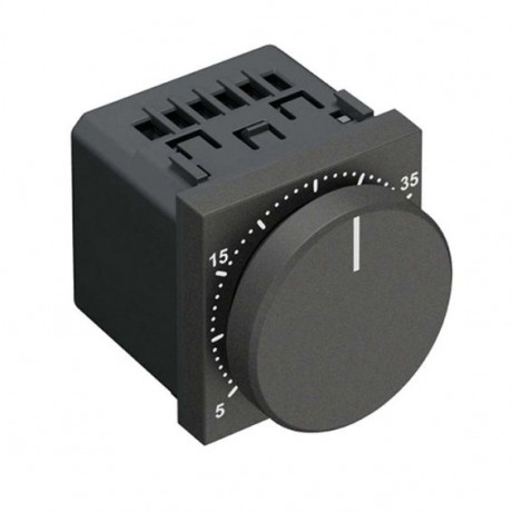 Термостат для теплого пола ABB ZENIT, с датчиком, антрацит, N2240.3 AN