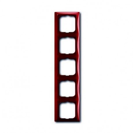 Рамка 5 постов ABB BASIC55, foyer-red, 2515-97-507