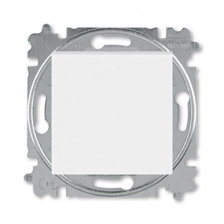 Переключатель 1-клавишный ABB LEVIT, белый // ледяной, 3559H-A06445 01W