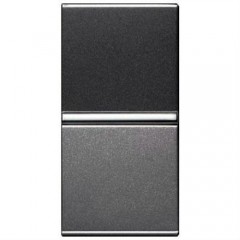 Переключатель 1-клавишный ABB ZENIT, антрацит, N2102 AN