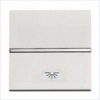 Выключатель 1-клавишный кнопочный ABB ZENIT, альпийский белый, N2204.2 BL