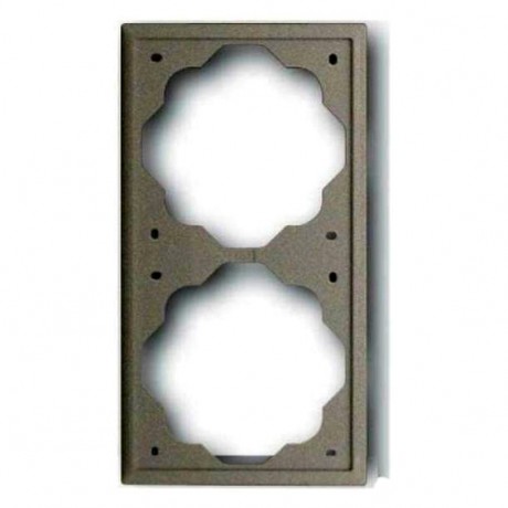 Рамка 2 поста ABB IMPULS, шампань-металлик, 1722-79