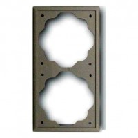 Рамка 2 поста ABB IMPULS, шампань-металлик, 1722-79