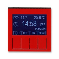 ABB Levit 2CHH912031A4065 Таймер программируемый красный // дымчатый чёрный, 3292H-A20301 65