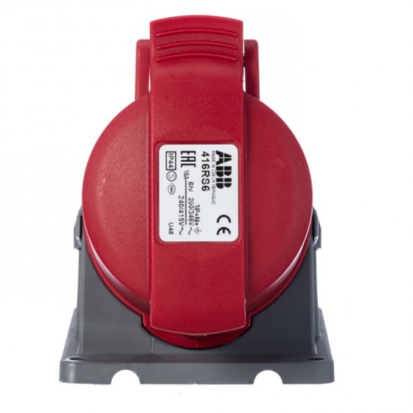 Розетка для монтажа на поверхность ABB 416RS6, 16A, 3P+N+E, IP44, 6ч