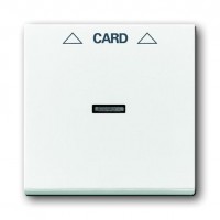 Накладка на карточный выключатель ABB, альпийский белый, 1792-84BJE