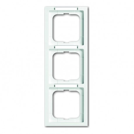Рамка 3 поста ABB, вертикальная, альпийский белый, 1723-184 NSK