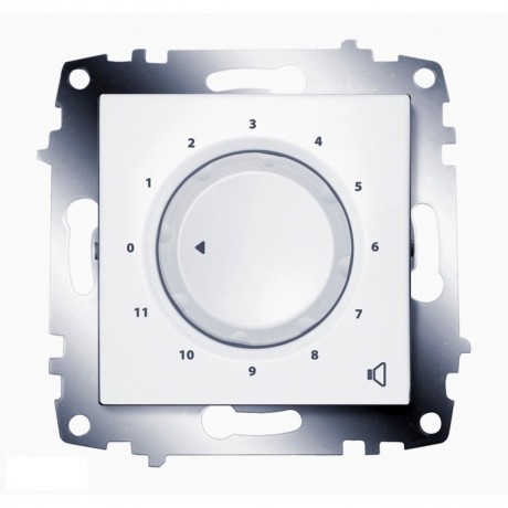 Аудио-розетка ABB COSMO, скрытый монтаж, белый, 619-010200-261