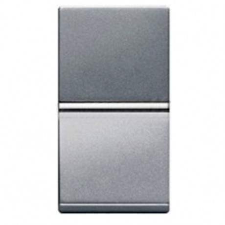 Переключатель 1-клавишный ABB ZENIT, серебристый, N2102 PL