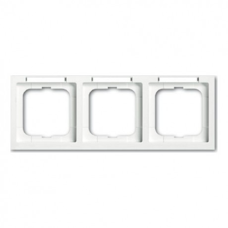 Рамка 3 поста ABB, горизонтальная, альпийский белый, 1733-184 NSK