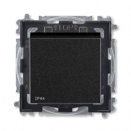 ABB Levit 2CHH597940A4063 Переключатель перекрёстный одноклавишный IP44 черный // дымчатый чёрный, 3559H-A07940 63