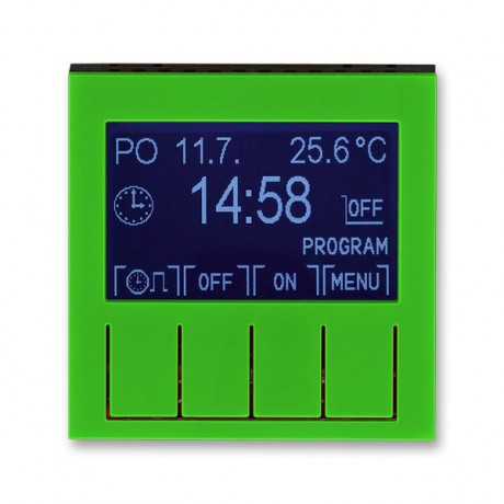 ABB Levit 2CHH912031A4067 Таймер программируемый зелёный // дымчатый чёрный, 3292H-A20301 67