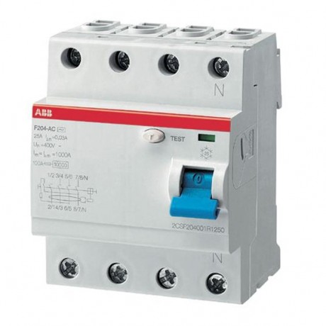 Устройства защитного отключения (УЗО) ABB F200A S 4P 63А, 1000 мА ( A ), F204 A S-63//1