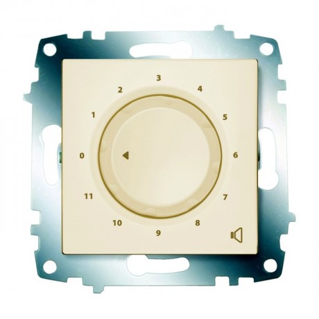 Аудио-розетка ABB COSMO, скрытый монтаж, кремовый, 619-010300-261