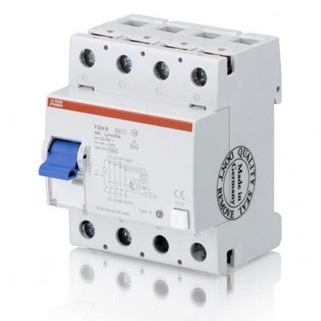 Устройства защитного отключения (УЗО) ABB F200B 4P 125А, 500 мА ( B ), F204 B S-125//0,5