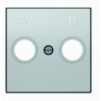 Накладка на розетку телевизионную ABB SKY, скрытый монтаж, алюминий, 8550 PL