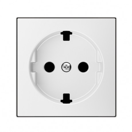 Накладка на розетку ABB SKY, скрытый монтаж, с заземлением, глянцевый, 8588.9 BL