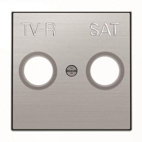 Накладка на розетку телевизионную ABB SKY, скрытый монтаж, нержавеющая сталь, 8550.1 AI