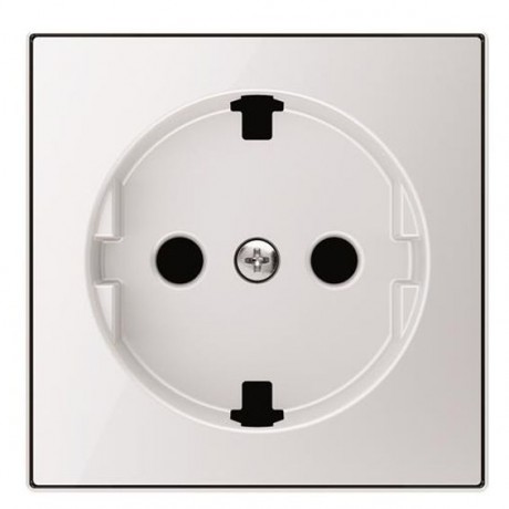 Накладка на розетку ABB SKY, скрытый монтаж, с заземлением, глянцевый, 8588.9 CB