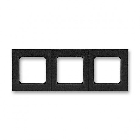 Рамка 3 поста ABB LEVIT, антрацит // дымчатый чёрный, 3901H-A05030 63W