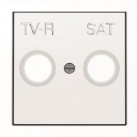 Накладка на розетку телевизионную ABB SKY, скрытый монтаж, глянцевый, 8550.1 BL