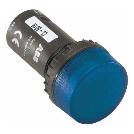 ABB Лампа CL-504L синяя со встроенным светодиодом 48ВAC//DC, 1SFA619402R5044