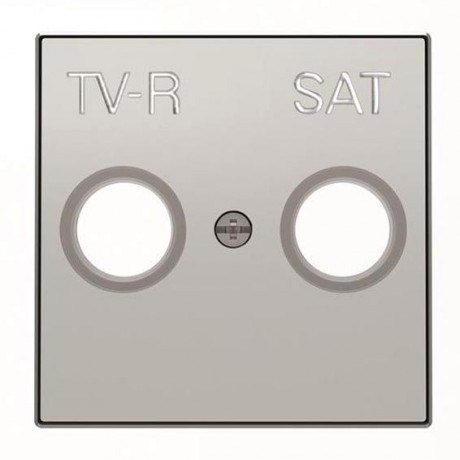 Накладка на розетку телевизионную ABB SKY, скрытый монтаж, алюминий, 8550.1 PL