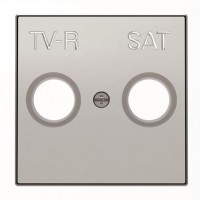 Накладка на розетку телевизионную ABB SKY, скрытый монтаж, алюминий, 8550.1 PL