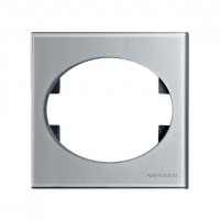 Рамка 1 пост ABB TACTO, серебристый, 5571 CL