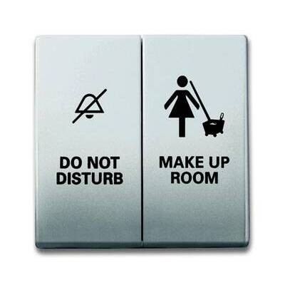 Клавиша двойная ABB PURE СТАЛЬ, сталь, 1785//11-866