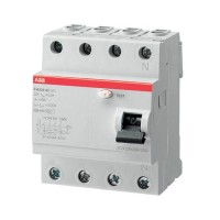 Устройство защитного отключения (УЗО) ABB FH200 4P 25А, 300 мА ( AC ), FH204AC-25//0,3
