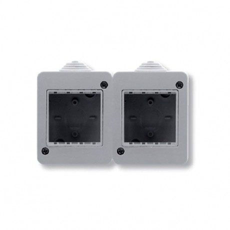 ABB Zenit//Stylo Коробка IP40 для открытой установки на 4 модуля, серая, N3292.1