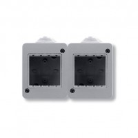 ABB Zenit//Stylo Коробка IP40 для открытой установки на 4 модуля, серая, N3292.1