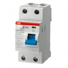 Устройства защитного отключения (УЗО) ABB F200A 2P 40А, 30 мА ( A ), F202 A-40//0,03