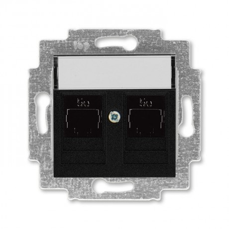 Розетка ABB LEVIT, скрытый монтаж, антрацит, 5014H-A51018 63W