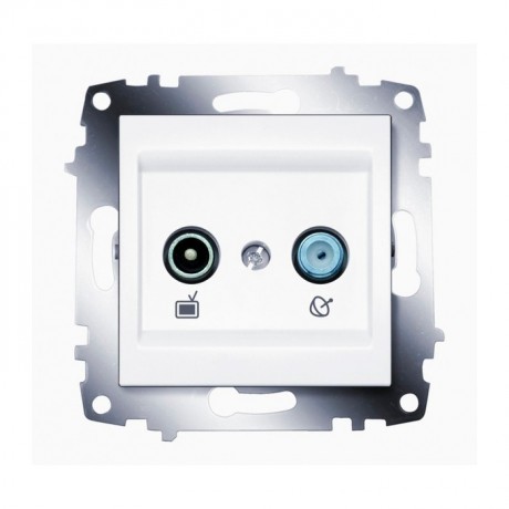 Розетка ABB COSMO, скрытый монтаж, белый, 619-010200-290