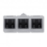 ABB Zenit//Stylo Коробка IP55 для открытой установки на 6 модулей, серая, N3293