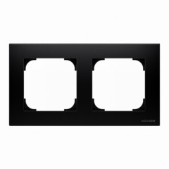 Рамка 2 поста ABB SKY, черный бархат, 8572 NS