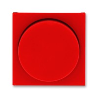 Накладка на светорегулятор поворотный ABB LEVIT, красный // дымчатый черный, 3294H-A00123 65