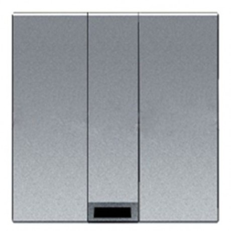 Вывод кабеля 2 модуля ABB ZENIT, скрытый монтаж, серебристый, N2207 PL