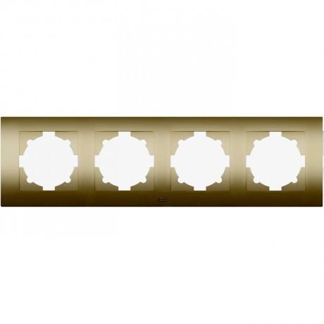 Рамка 4 поста ABB COSMO, титан, 612-011400-228