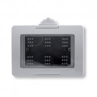 ABB Zenit//Stylo Коробка IP55 для открытой установки на 3 модуля, серая, N3391