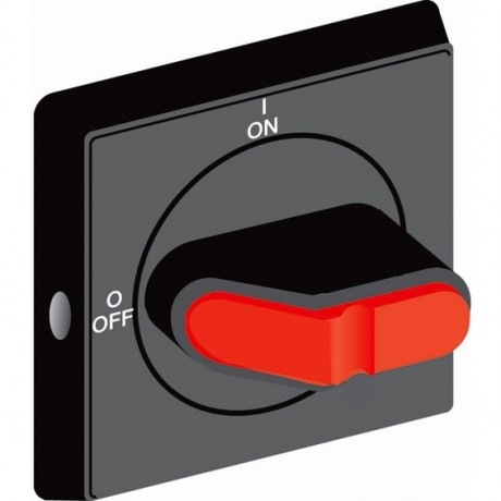 ABB Ручка управления OHYS2AJE-RUH (желто-красная) с символами на русском выносная для рубильников ОТ16..125F, 1SCA108301R1001