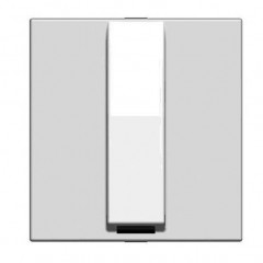 Вывод кабеля 2 модуля ABB ZENIT, скрытый монтаж, альпийский белый, N2207 BL